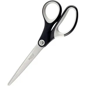 Leitz Titan Schere - Ergonomische Haushaltsschere aus rostfreiem Stahl, präziser Schnitt und 10 Jahre Garantie, ideal für Büro und Schule, 18 cm