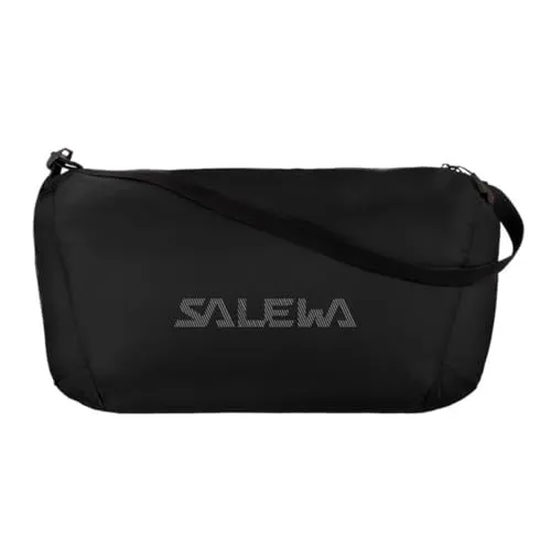 Salewa Ultralight Duffle 28L black out (0910) UNI - Outdoor Reisetaschen und Reisegepäck – Ultraleichte 28-Liter-Tasche aus 100% recyceltem Material, ideal für spontane Reisen und flexibel im Transport.