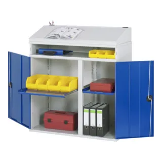 Rau Beistellschrank-Stehpult in blau von RAU