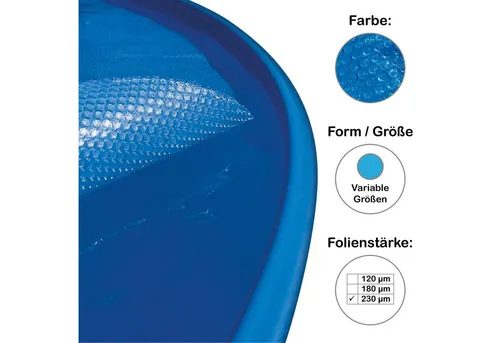 SUMMER FUN Pool-Abdeckplane Extra-Solar-Abdeckung rund von Summer Fun