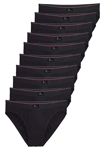 Le Jogger Herren Slips 10er Spar Pack - Herren-Slips im 10er Pack aus 100% Baumwolle, bieten optimalen Tragekomfort und sind ideal für den täglichen Gebrauch.