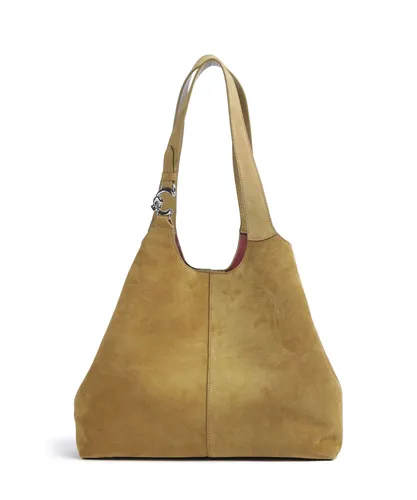 Coccinelle C-Easy Shopper 35 cm (seagras) - Eleganter Shopper aus hochwertigem Wildleder mit vielseitigem Verschluss. Ideal für modebewusste Frauen, die Stil und Funktionalität im Alltag schätzen.