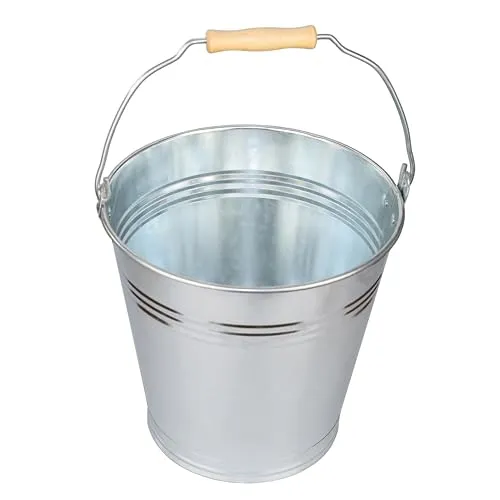 Eimer Schwarz 10 l,12 l, 16 l Fassungsvermögen (10 l Holzgriff)