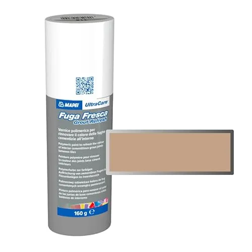MAPEI Ultracare FUGA FRESCA 141 Karamel Polymerfarbe zur Renovierung der Farbe der Betonfugen, Grout Refresh Flasche 160 g.