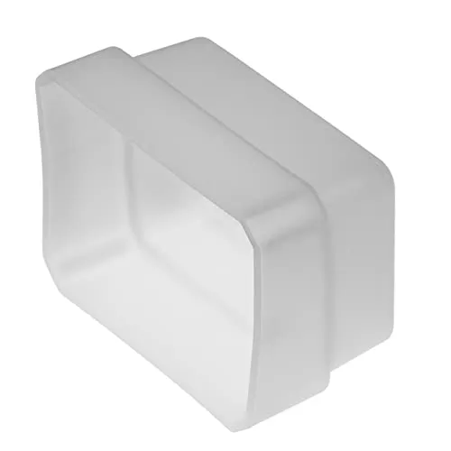 vhbw Blitz-Diffusor kompatibel mit METZ Mecablitz 44 AF-1, 44 AF-2, 48 AF-1, 50 AF-1 Blitz, Kamera - Kunststoff, Weiß, Transparent
