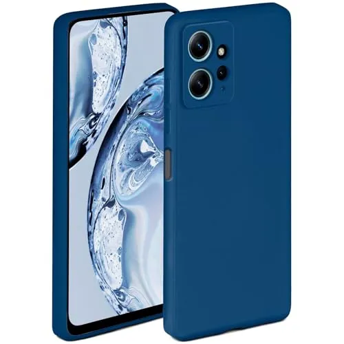 ONEFLOW Soft Case für Redmi Note 12 (4G) Hülle aus Silikon mit Kameraschutz, Silikonhülle mit erhöhtem Schutz fürs Display, Backcover Schutzhülle, weiche Handyhülle, Blau