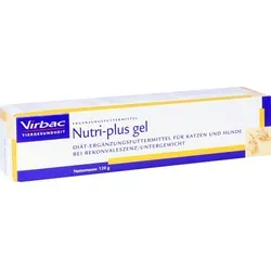 Virbac Nutri-Plus Gel 120 g - Ergänzungsfuttermittel für Hunde und Katzen, energiereich und appetitanregend für bessere Rekonvaleszenz