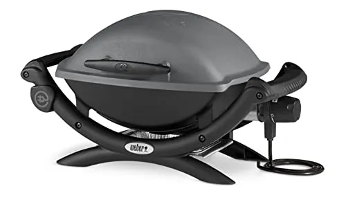 Weber Elektrogrill Q1400 - 43x32 cm Grillfläche, kompakt und ideal für Balkon und Terrasse
