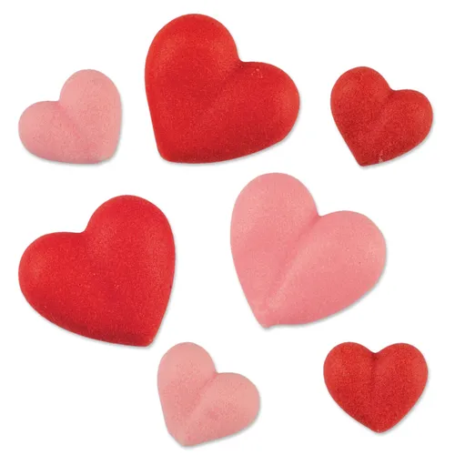 Günthart Zucker Herzen sortiert rot&rosa, groß und klein, 1er Pack (1 x 67 g)