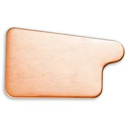 Dachrinnenboden Grömo zum Löten, Kastenform, links, Kupfer, verschiedene Größen (Ausführung: Nenngröße 500. 200mm breit)