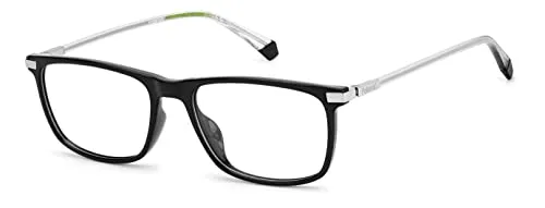 POLAROID D458 Rectagular Eyeglasses for Men, 54 mm Size, Black