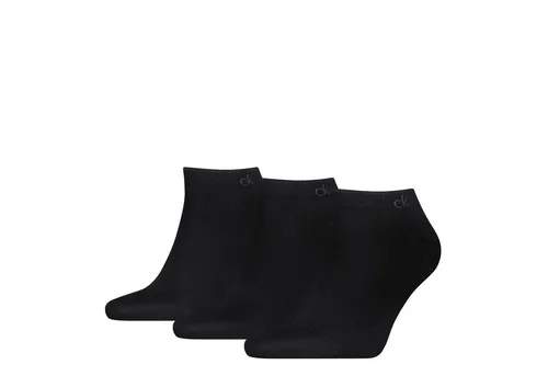 Calvin Klein Sneakersocken CK MEN SNEAKER (3 Paar) mit kleinem Rippenbündchen, Cotton-Mix, elastisch