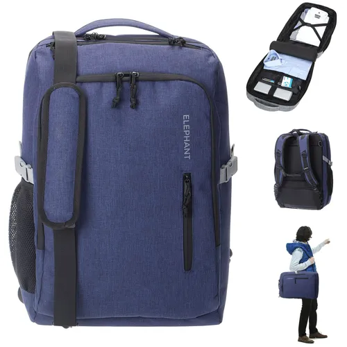 Rucksack Handgepäck Reise Elephant FLY Legends² - Reisetasche mit 45 Litern Stauraum, IATA-konform, ideal für Flugreisen. Mit Laptop- und iPad-Fach, Anti-Theft Rückentasche und komfortablem Tragegurt für ultimativen Komfort unterwegs.