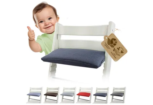 BambiniWelt by Rafael K. Hochstuhlauflage Ersatzbezug Bezug Sitzkissen Kissen kompatibel mit STOKKE Tripp Trapp