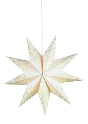 Markslöjd Papierstern Solvalla weiß, Ø 45 cm  Weihnachtsdeko