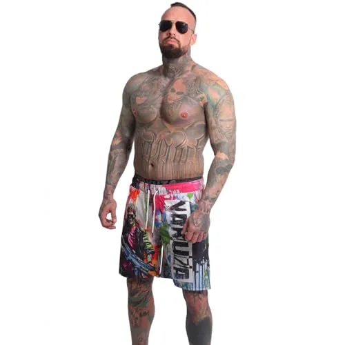 Yakuza Herren Specialist Badeshorts XL, Bunt von Yakuza