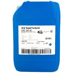 Aral SuperTurboral 5W-30 LKW-Motorenöl - Motoröl für LKW mit HC-Synthese, erfüllt höchste Standards wie ACEA E4 und VDS-3, ideal für optimale Motorleistung und Schutz.