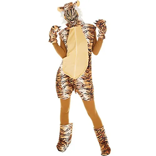 tectake® Kostüm Tiger - Kostüme für Karneval und Mottopartys, wild und bequem – verwandle Dich in den König des Dschungels mit diesem beeindruckenden Unisex-Outfit!