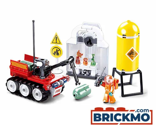 Sluban Fire Feuerwehr Gefahrgut Roboter Übungsgelände M38-B0963