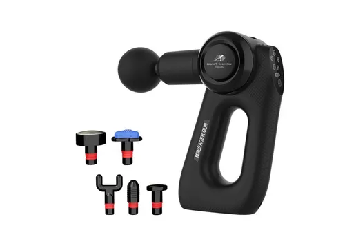 Lalano`S Cosmetics Massagepistole Ergo MassageGun, 6 Massageaufsätze, davon 2 für eine Heiss/Kaltmassage, 5 Intensitätslevel, für alle Muskelpartien, Tiefengewebe-Muskelmassagegerät