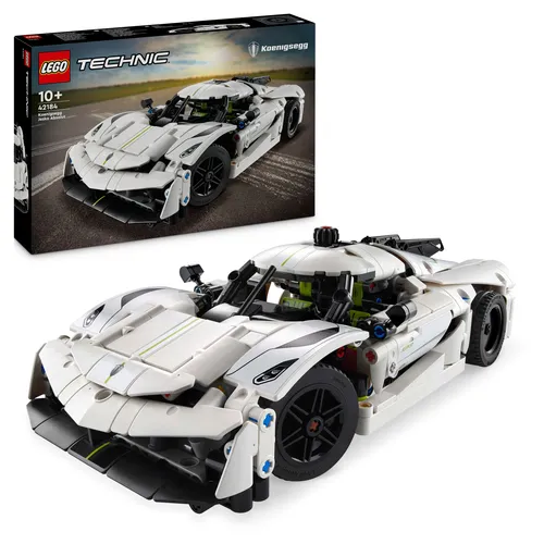 LEGO Technic 42184 Koenigsegg Jesko Absolut Supersportwagen in Weiß - LEGO Technic Modell des Koenigsegg Jesko Absolut, detailgetreu mit V8-Motor und beweglichen Türen. Ideal für Technik-Fans und kreative Baumeister ab 10 Jahren.