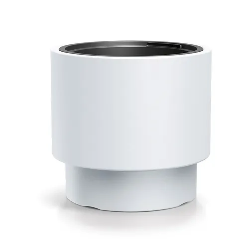Pflanzkübel Weiß Blumentopf Pflanztopf Blumenkübel mit Einsatz Rund Modern
