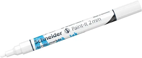 SCHNEIDER Permanentmarker Acrylmarker Paint-It 310 2mm weiß (5 Stück)