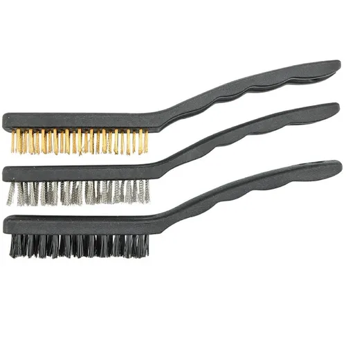 Drahtbürsten-Set 3-tlg. Drahtbürste Messingbürste Reinigungsbürste Bürste