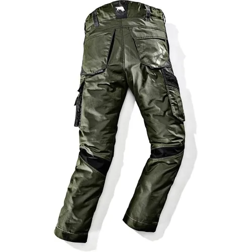 Willax Bullstar Arbeitshose WORXTAR - Oliv/Schwarz, Größe 60 - Moderne Arbeitshose mit Dehnbund und verstärktem Kniebereich für optimalen Tragekomfort und Bewegungsfreiheit, ideal für anspruchsvolle Arbeitsbedingungen.