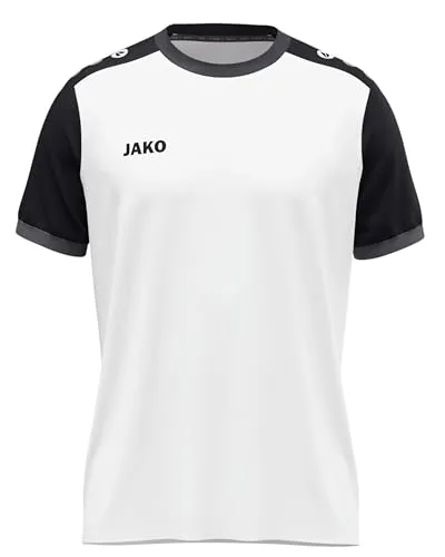 JAKO Unisex Trikot Dynamic, Kurzarm, weiß/schwarz/anthrazit, XXL