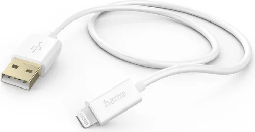 Hama USB A auf Lightning Ladekabel - 1,5m, MFI-zertifiziertes Schnellladekabel für iPhone, iPad und iPod mit High-Speed-Datenübertragung bis zu 480 Mbit/s