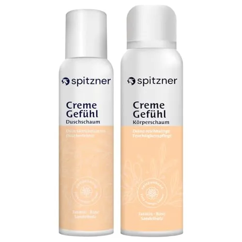 Spitzner Körperpflege-Set CremeGefühl, 2-tlg., 1x Duschschaum 1x Körperschaum