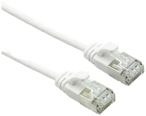 Roline 21.15.1703 RJ45 Netzwerkkabel, Patchkabel CAT 6a F/UTP 3.00m Weiß 1St.