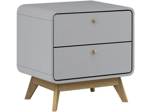 Nachttische Grau von loft24