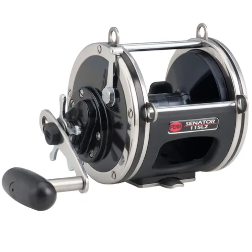Penn Senator Star Drag Big Game 9/0 115L2 Reel - Multirolle für Hochseeangeln mit 10,8kg Bremskraft und robustem Edelstahl-Getriebe, ideal für Großfischangler.