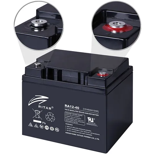 revolt Wartungsfreie Blei-Batterie mit 12 Volt, 480 Wh, M6-Schraubanschluss