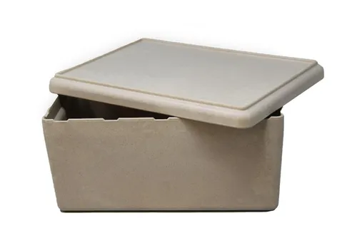 Wissner® aktiv lernen Aufbewahrungsbox RE-Wood® Box groß mit Deckel naturfarben