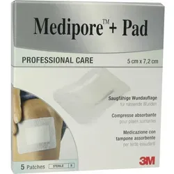 MEDIPORE+Pad 3M 5x7,2cm 3562Np Pflaster 5 St
