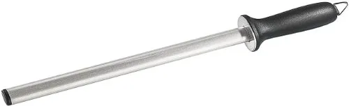 Produktbild TokioKitchenWare Schleifstab: Diamant-Wetzstahl, 29 cm (Diamant Schleifstab, Schleifstahl, Schere)