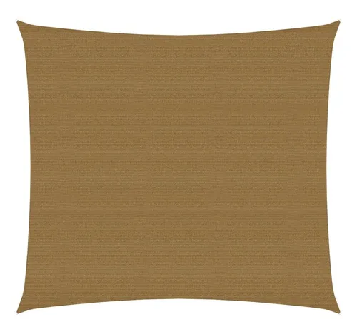 furnicato Sonnensegel 160 g/m² Taupe 3,6x3,6 m HDPE, (1-tlg)