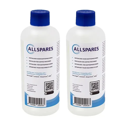 Flüssiger Entkalker Alternativ Für Delonghi DLSC500 EcoDecalk  (2 x 500ml)