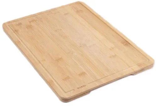 BOXIO Cutting Board Schneidebrett 40x30cm aus Bambus - Hochwertiges Schneidebrett aus nachhaltigem Bambus, ideal für Deine BOXIO. Es passt perfekt auf den Auflagedeckel und vereint Ökologie mit Stabilität.