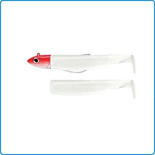 gummifisch fiiish combo black minnow + bleikopf off - shore kakifarbenes bm497