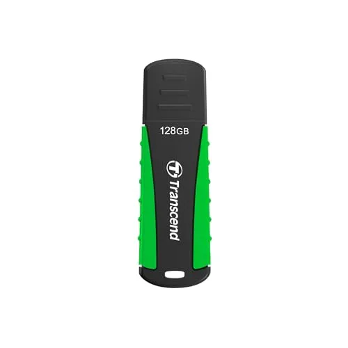 Transcend JetFlash 810 USB-Stick 128GB - Schneller Speicher für unterwegs - USB-Sticks, 128GB Speicherplatz und hohe Transferraten, robustes Gehäuse schützt vor Erschütterungen, Staub und Feuchtigkeit.