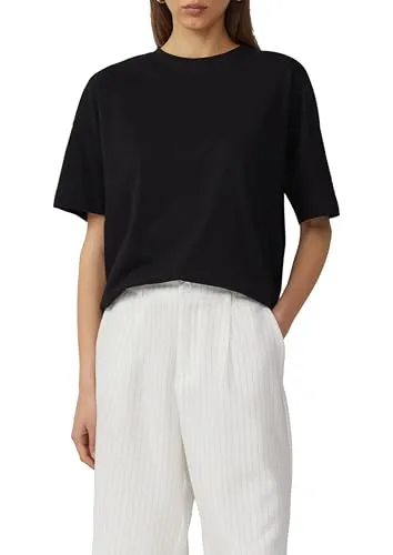 QS Kurzarmshirt T-Shirt Uni-Shirt im Loose Fit