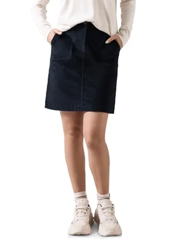 CECIL Midirock S - Deep Petrol - Röcke aus 98 % Baumwolle, pflegeleicht und ideal für jeden Anlass, perfekt kombinierbar für deinen individuellen Style.