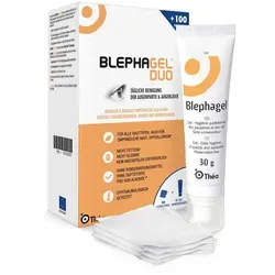 Blephagel Duo 30 g + Pads - Arzneimittel zur sanften Reinigung der Augenlider, hypoallergen und ohne Konservierungsstoffe – ideal für empfindliche Augen und tägliche Lidhygiene.
