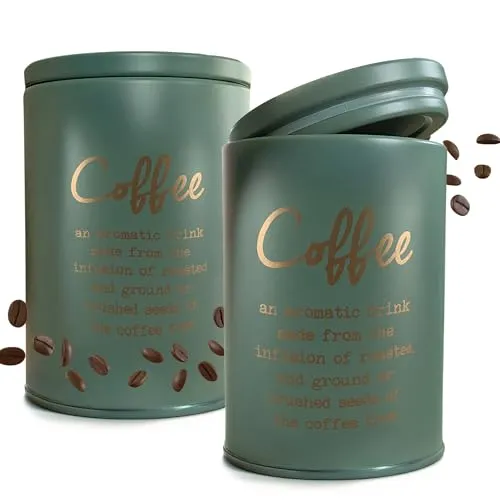 matches21 HOME & HOBBY Kaffeedosen Set mit Deckel als Vorratsdose Ø 11 x 15 cm