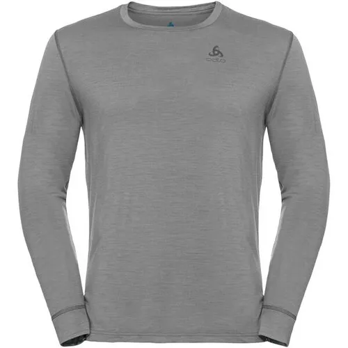 ODLO Herren Langarm Shirt BL TOP crew neck l/s MERINO 200 - Sportbekleidung, aus 100% Merinowolle für optimalen Temperaturausgleich und geruchshemmende Eigenschaften – perfekt für deine Winterabenteuer!