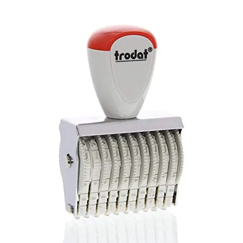 Ziffernbänderstempel 10 Bänder 3mm Schrift